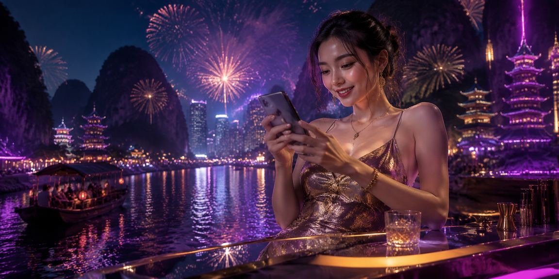 Không gian baccarat neon Sài Gòn về đêm với ánh đèn rực rỡ đặc trưng của giải trí live casino